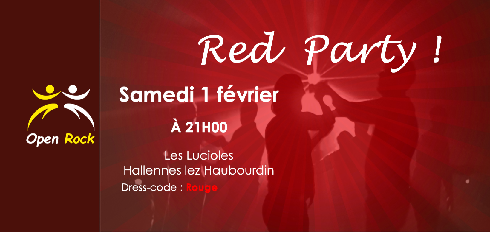 Soirée Rock 4 temps « Red Party » à Hallennes près de Lille